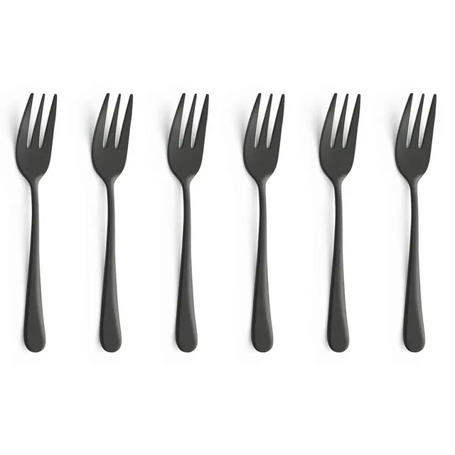 amefa-austin-kuchengabel-set-6-teilig-schwarz-satiniert-14-3-cm image 1