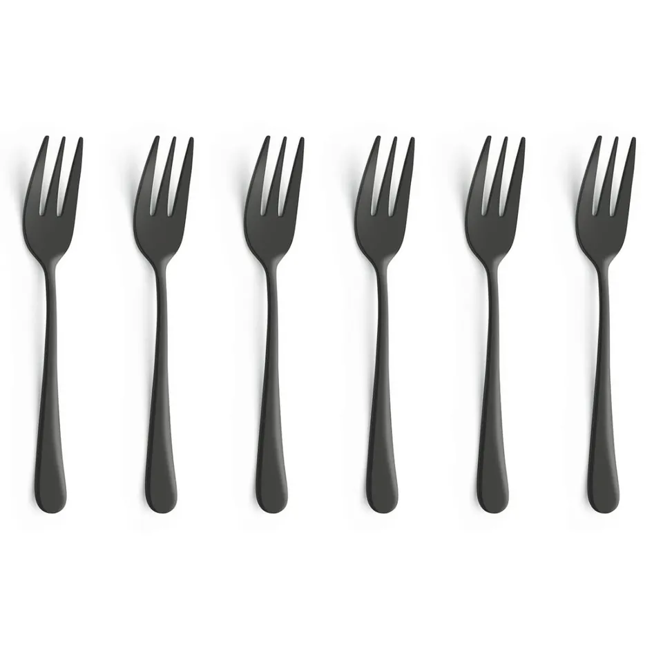 amefa-austin-kuchengabel-set-6-teilig-schwarz-satiniert-14-3-cm image 1
