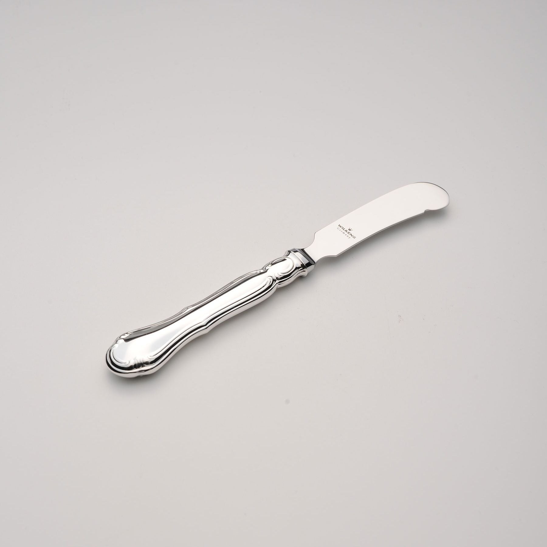 wilkens-buttermesser-dresdner-barock-180g-royal-versilberung-edelstahlklinge image 1