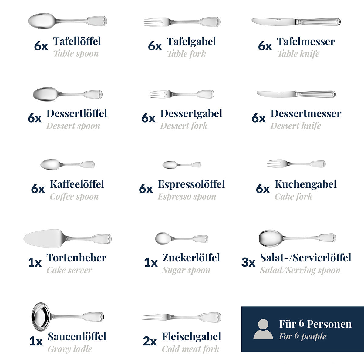 wilkens-62-tlg-besteckset-augsburger-faden-18-10-edelstahl-f-r-6-personen image 3