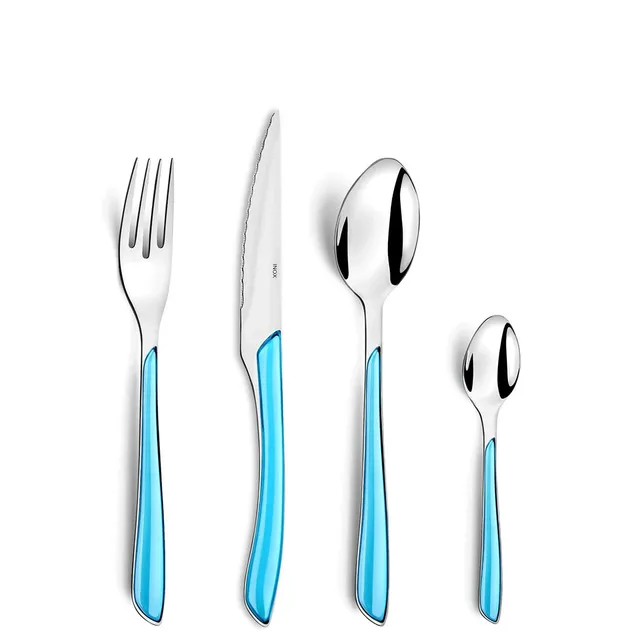 amefa-eclat-t-rkis-besteck-set-24-teilig-f-r-6-personen-edelstahl image 1