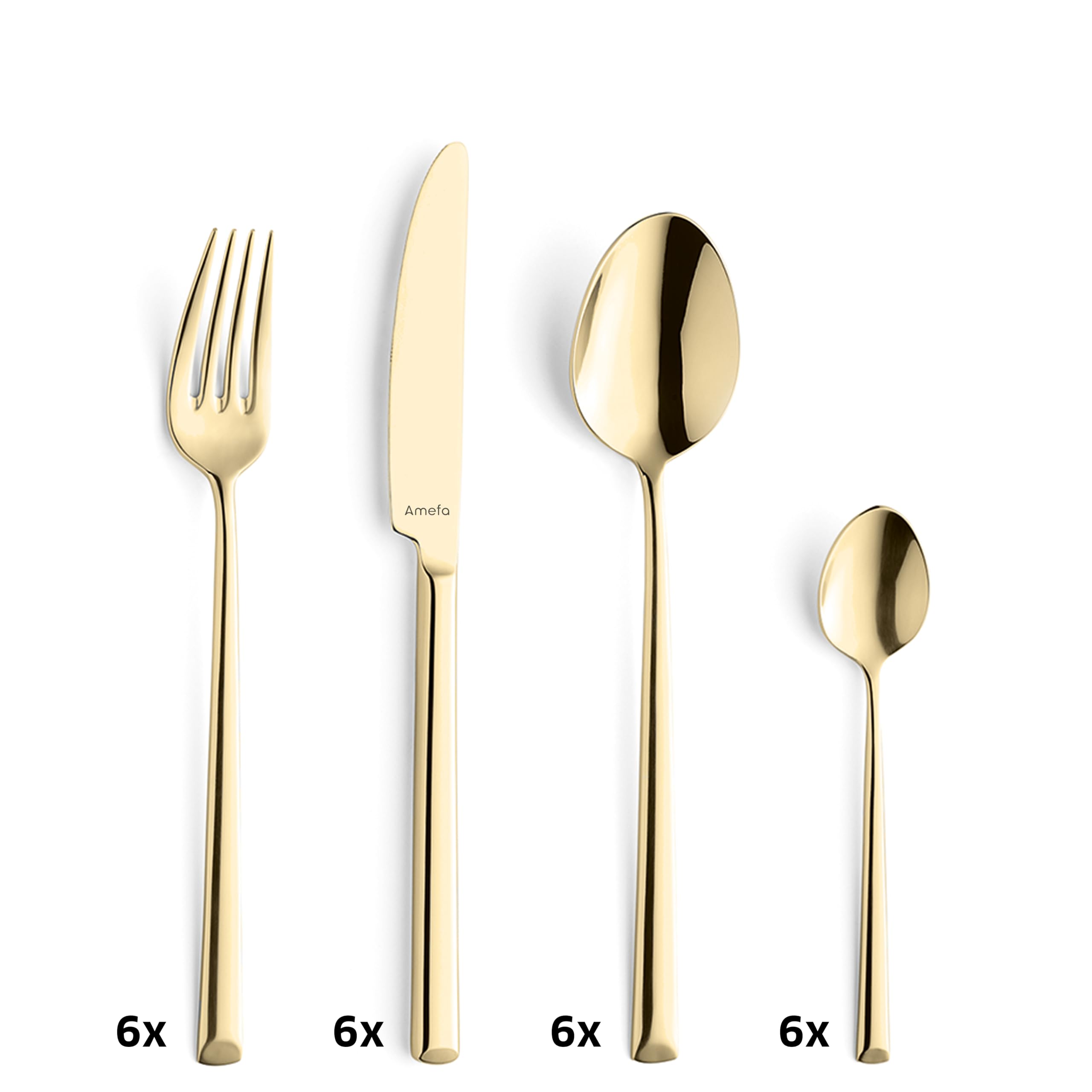 amefa-metropole-besteckset-24-teilig-18-10-edelstahl-pvd-champagner image 2