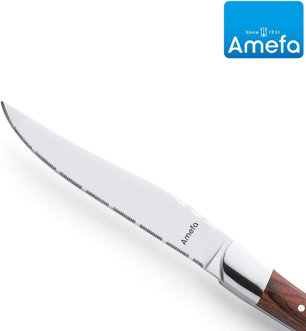 amefa-royal-steak-steakmesser-set-6-teilig-mit-wellenschliff-und-holz-griff-im-e image 2