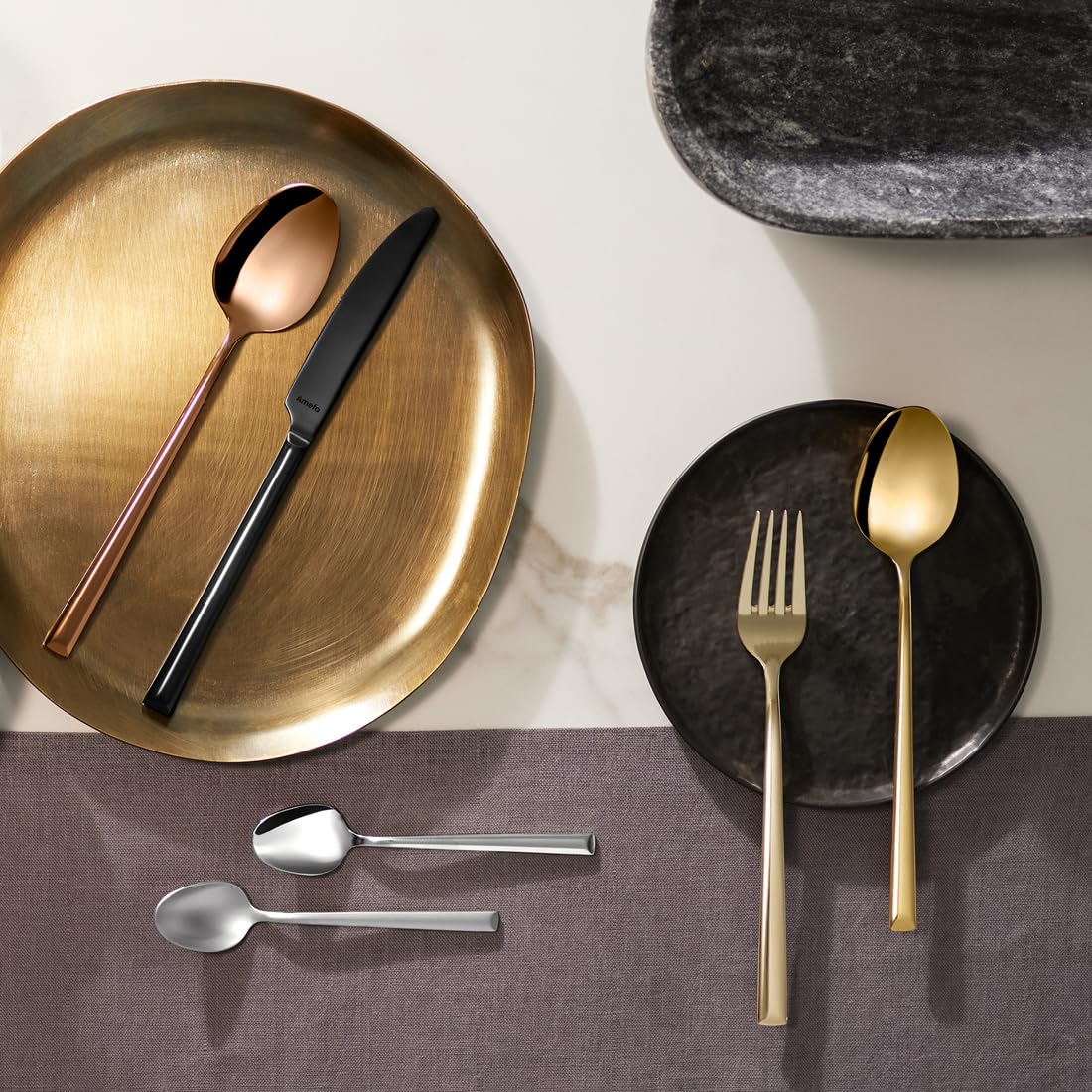 amefa-metropole-besteckset-24-teilig-18-10-edelstahl-pvd-champagner image 7