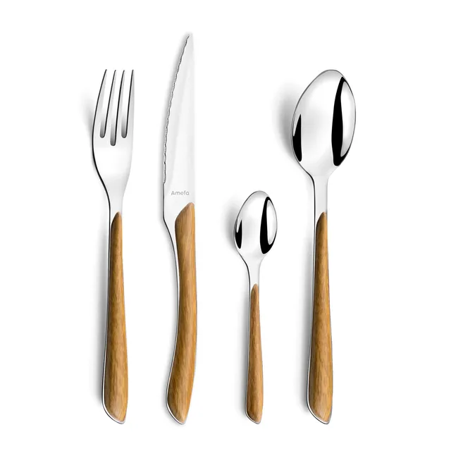 amefa-eclat-nature-besteckset-24-teilig-f-r-6-personen-holz-braun image 1