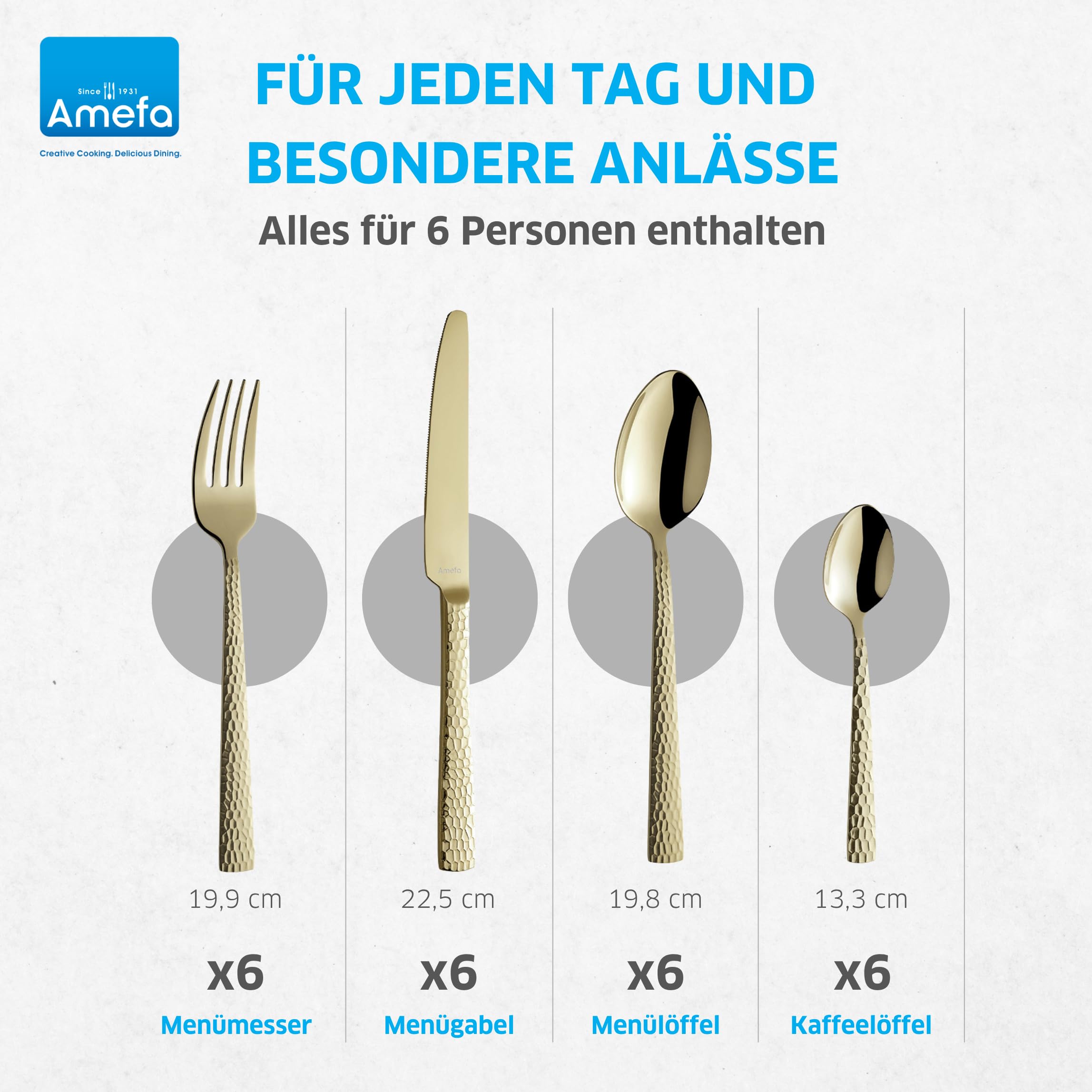 amefa-felicity-besteck-set-24-teilig-f-r-6-personen-champagner-geh-mmerter-griff image 3