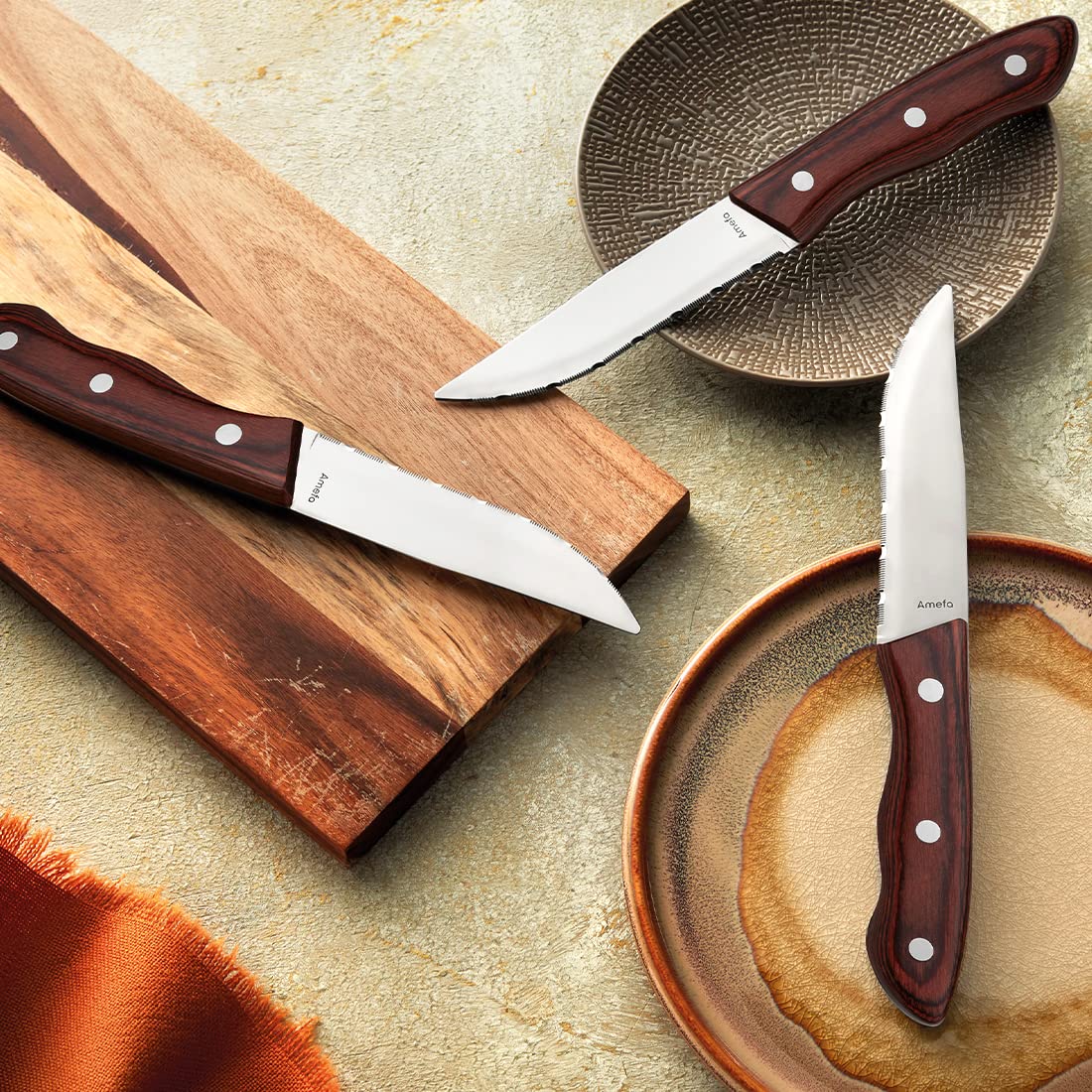 amefa-hercule-steakmesser-set-4-teilig-wellenschliff-pakka-holz-braun image 2