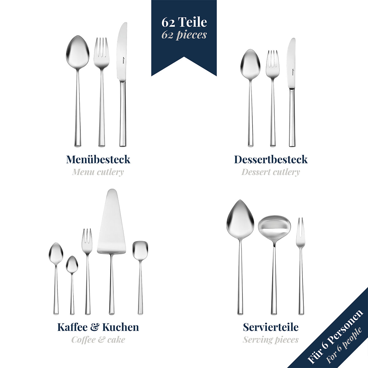 wilkens-besteckset-palladio-62-tlg-18-10-edelstahl-mattiert-f-r-6-personen image 2