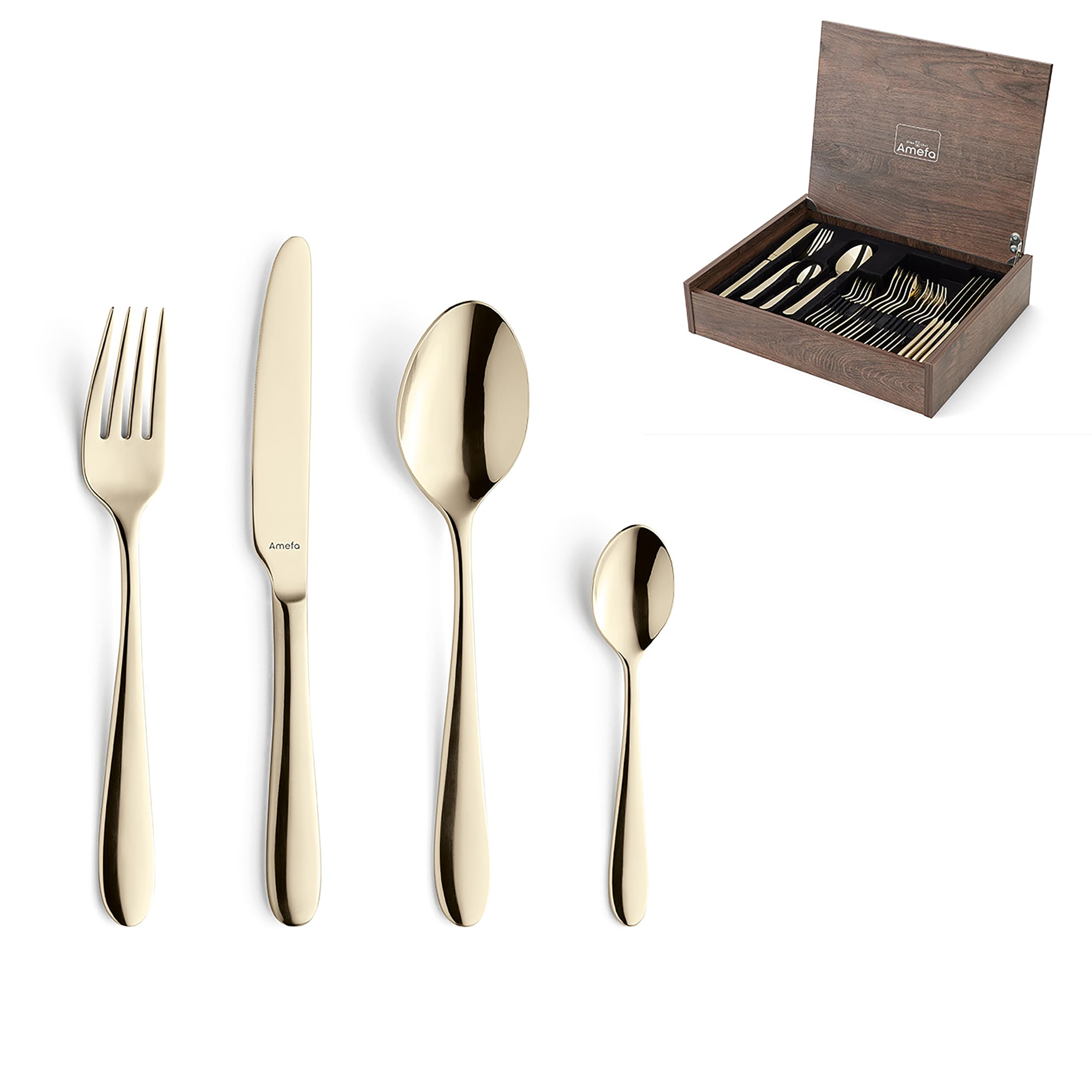 amefa-oxford-24-teiliges-besteck-set-gold-18-10-edelstahl image 8