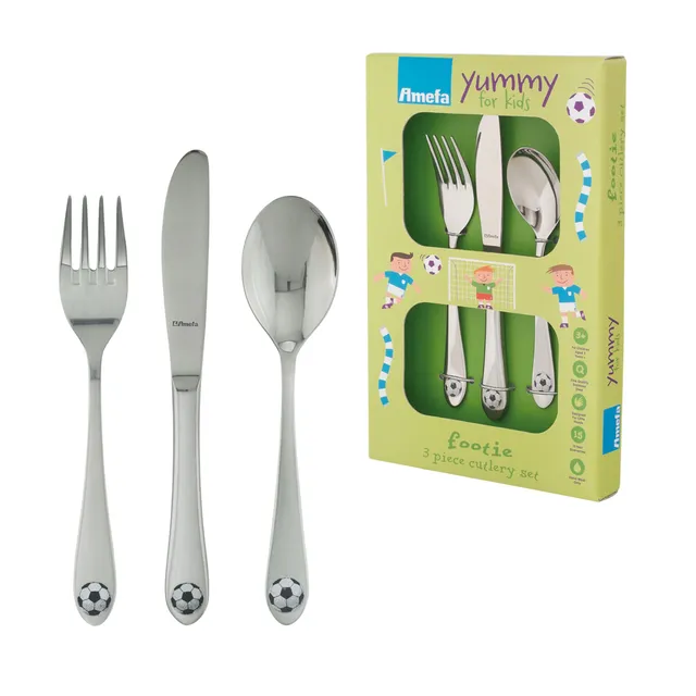 amefa-footie-kinderbesteck-3-teilig-ab-3-jahren-edelstahl image 1